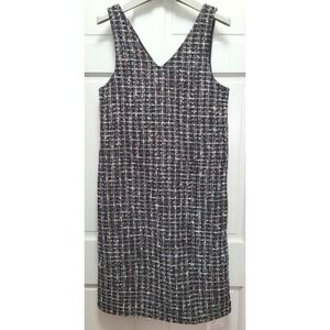 Enjoy Sun Women's Sleeveless Fully Lined Tweed Pencil Dress - Black - 36" Chest